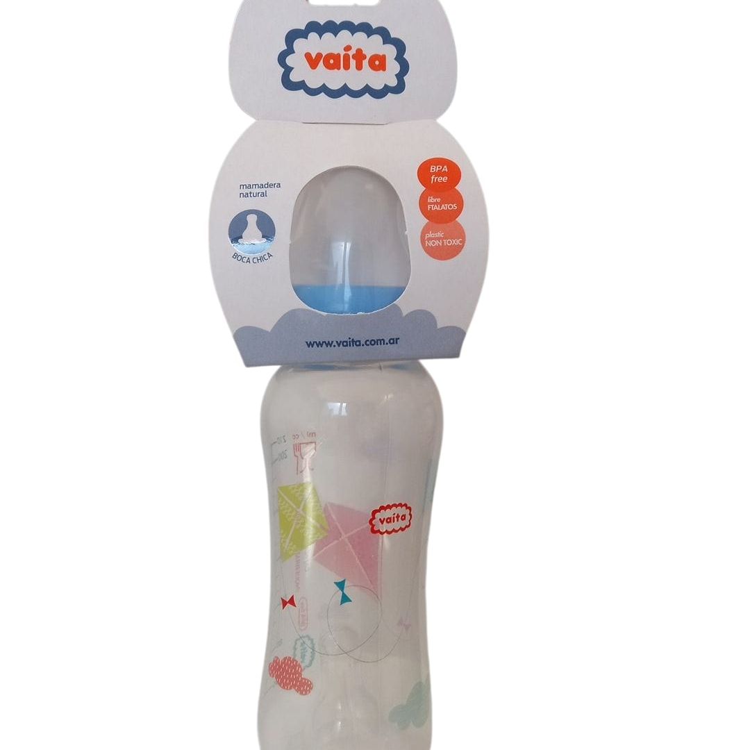 mamadera-natural-decorada-cinturada-x250-cc-tsilicona-celeste-3032c